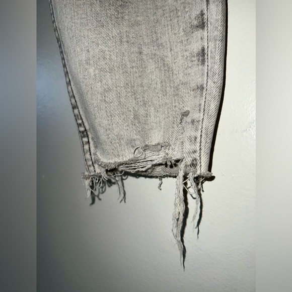 ZARA Gray Distressed Skinny Fit Denim Jeans - Picture 9 of 14